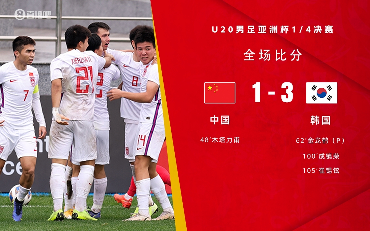 復(fù)仇！U22國(guó)足絕殺復(fù)仇韓國(guó)，2年前U20亞洲杯加時(shí)憾負(fù)無緣世青賽