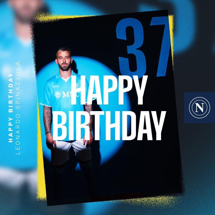 生日快樂！那不勒斯官方發(fā)文慶祝斯皮納佐拉32歲生日