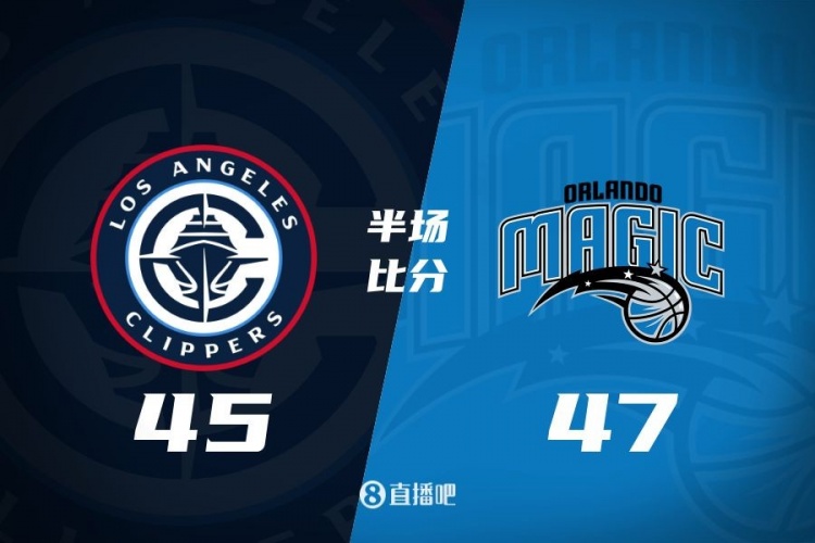防守大戰(zhàn)！魔術(shù)16-5結(jié)束上半場47-45快船 班凱羅16分祖巴茨13+10