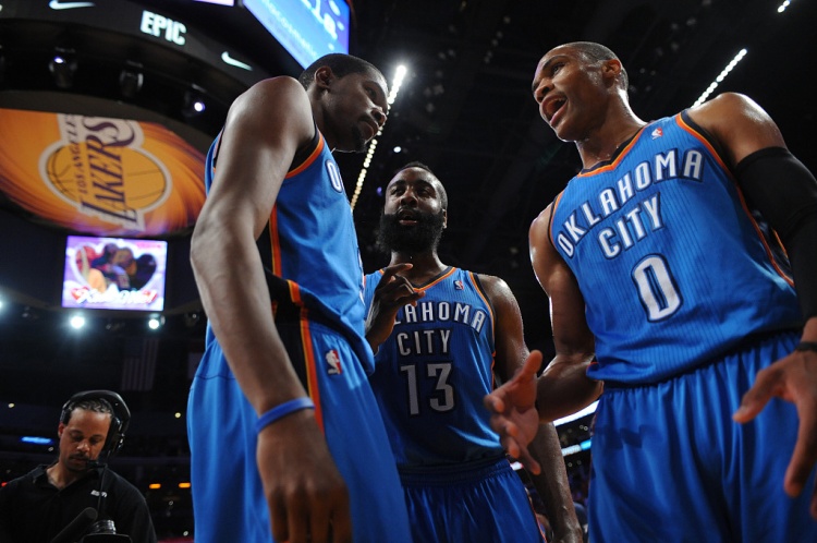 雷霆三少得分全部進(jìn)入歷史前20！他們是NBA歷史最大的如果嗎？